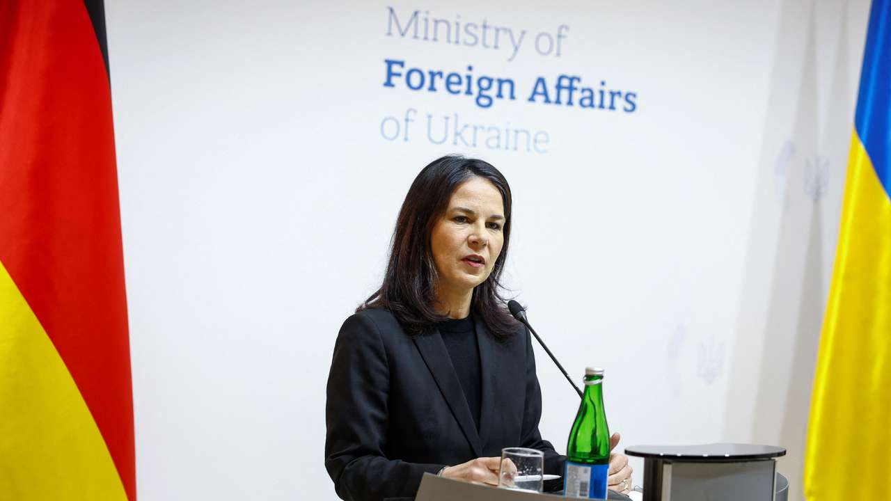 Germany's FM Baerbock visits Kyiv
