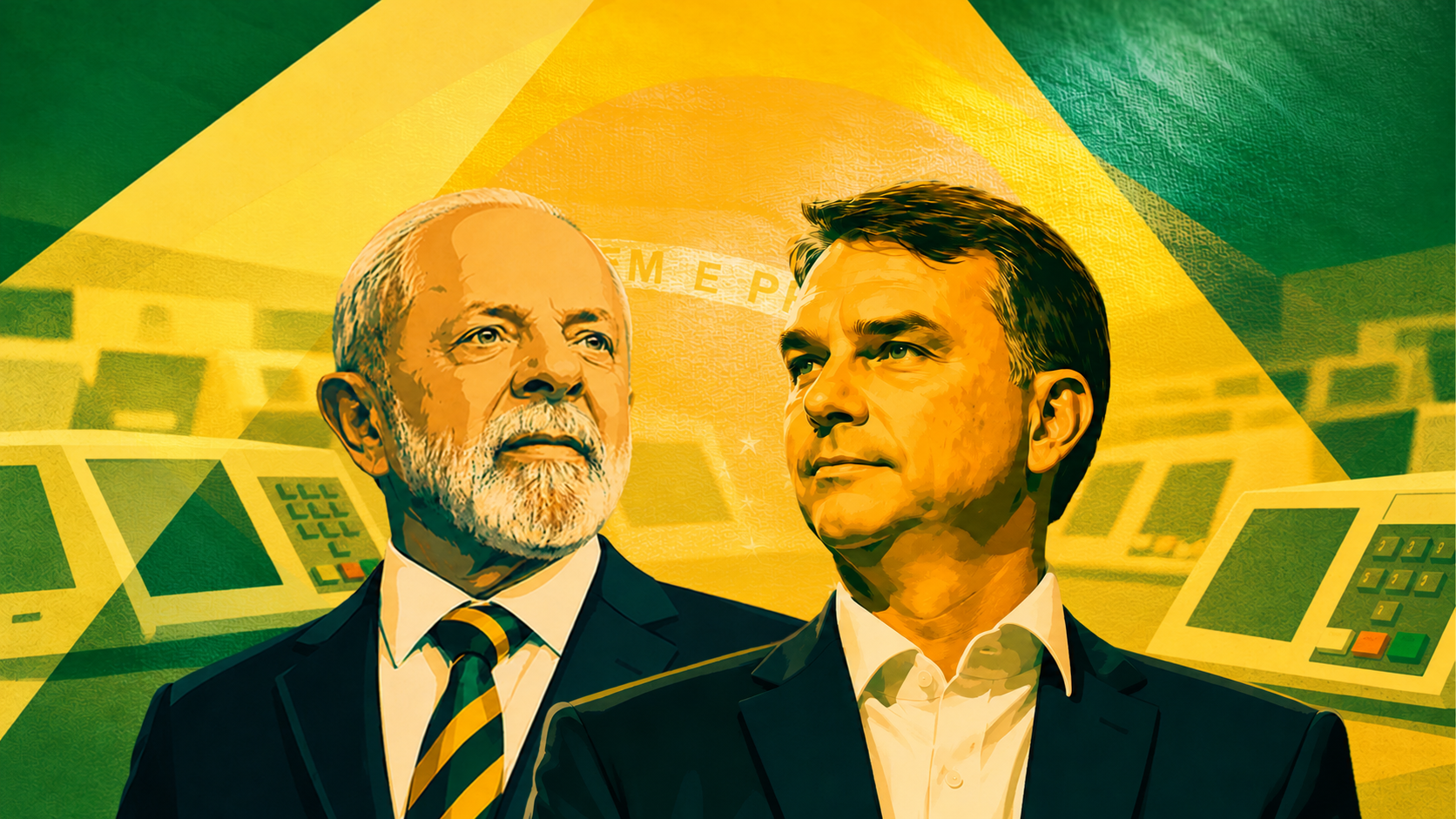 Lula e Flávio Bolsonaro definem suas estratégias para o segundo turno.