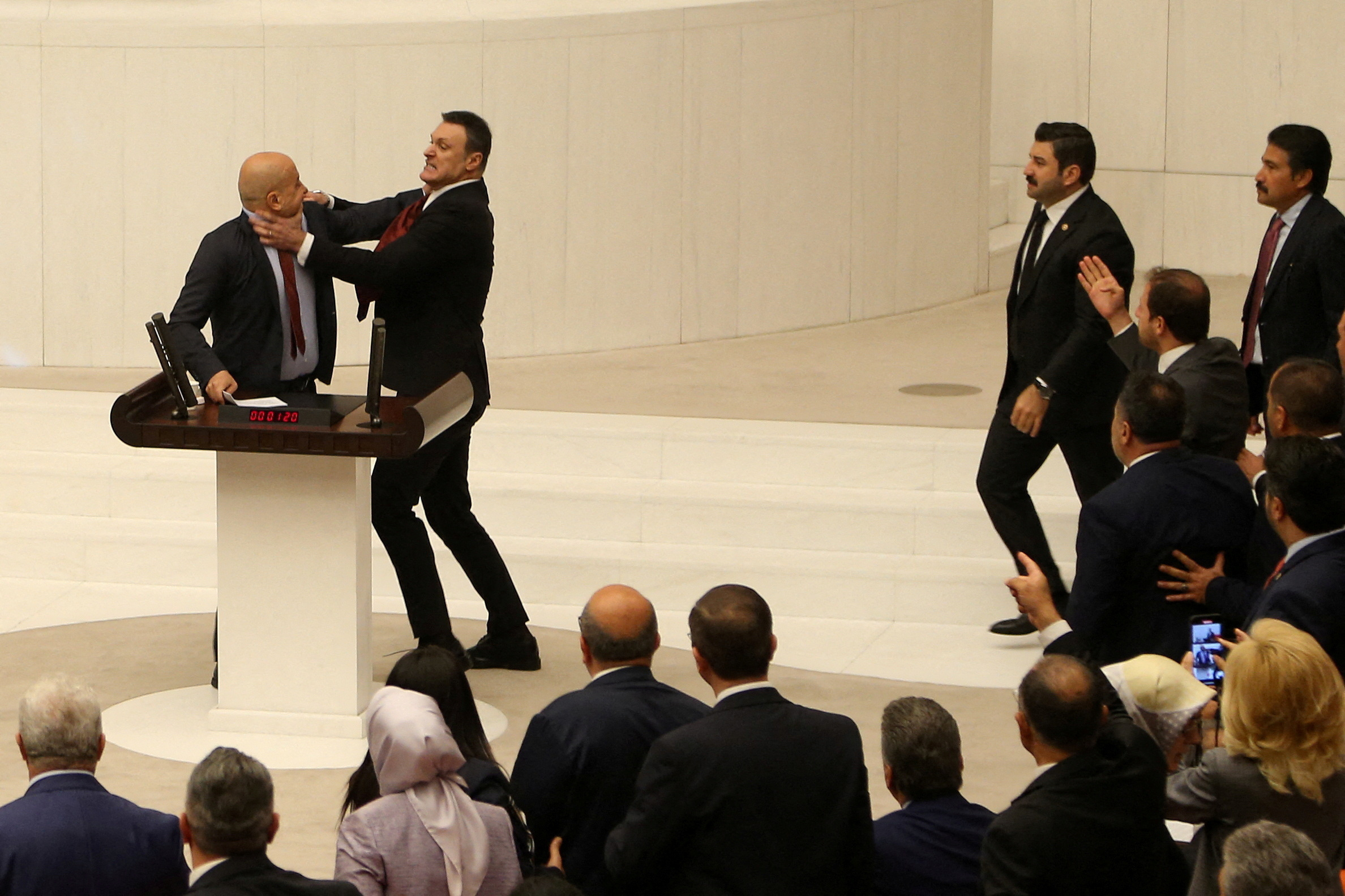 Extraordinary meeting of the Turkish parliament in Ankara