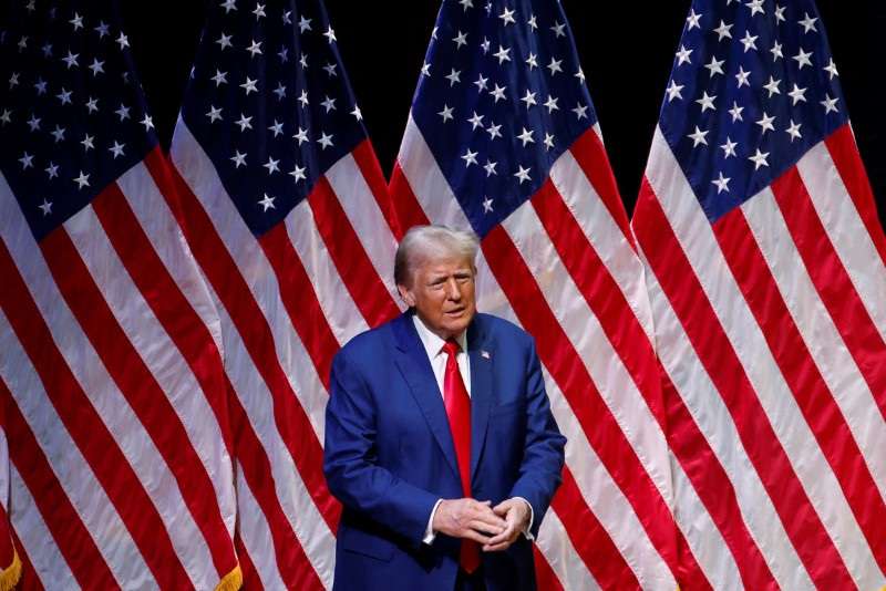 Republican presidential nominee and former U.S. President Donald Trump attends a campaign event in Asheville, North Carolina