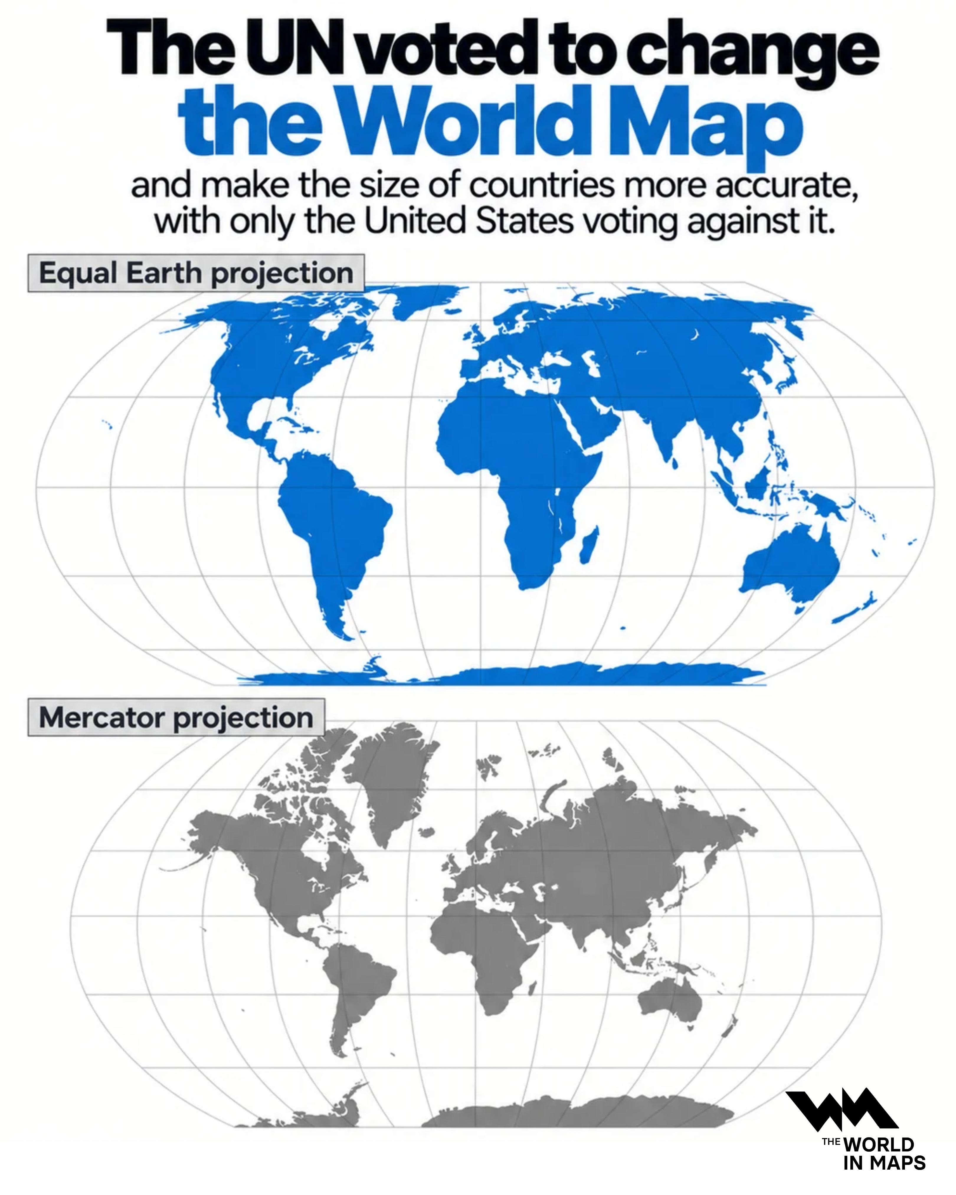 UN backs new world map that shows Africa closer to its true size