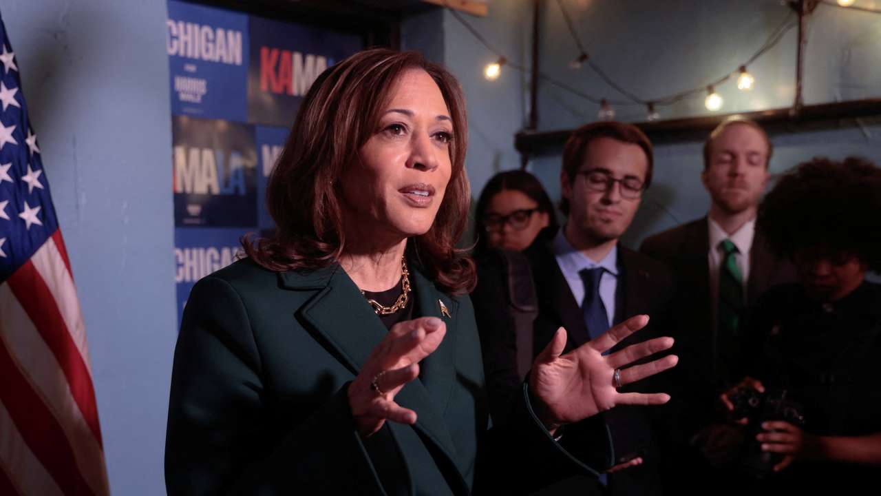 Democratic presidential nominee U.S. Vice President Harris attends campaign event in Royal Oak