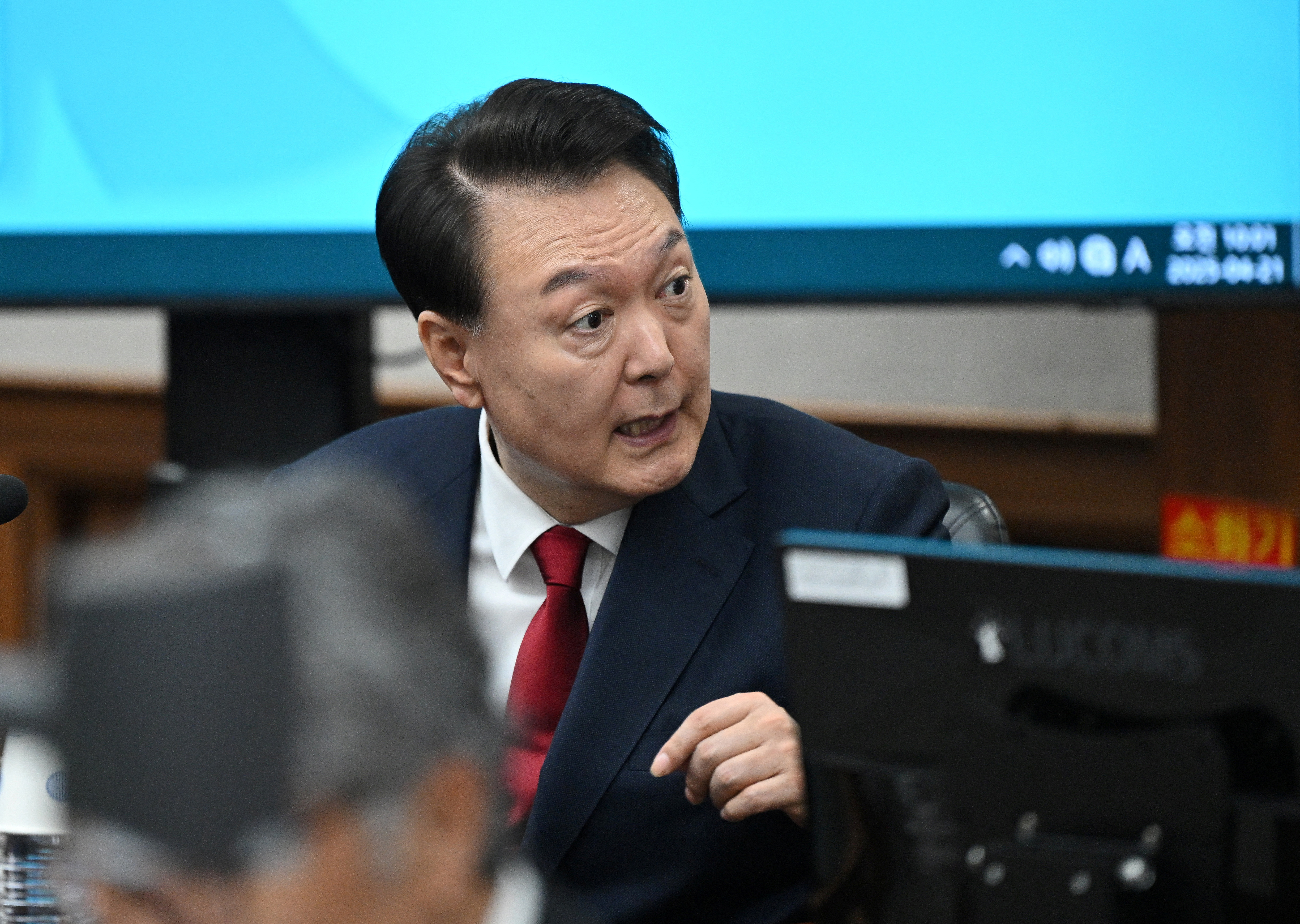 South Korea's former president Yoon Suk Yeol attends his criminal trial on insurrection charges in Seoul
