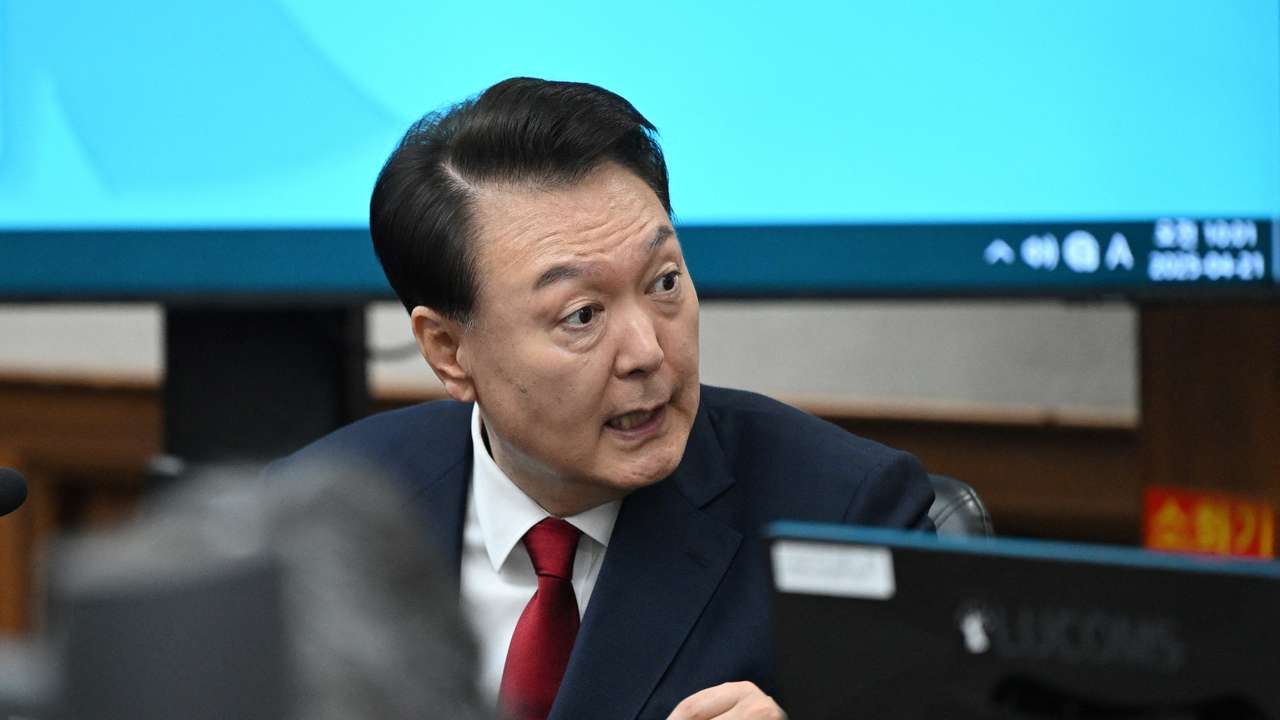 South Korea's former president Yoon Suk Yeol attends his criminal trial on insurrection charges in Seoul
