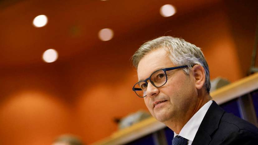 FILE PHOTO: Magnus Brunner faces a confirmation hearing before a European Parliament committee, in Brussels