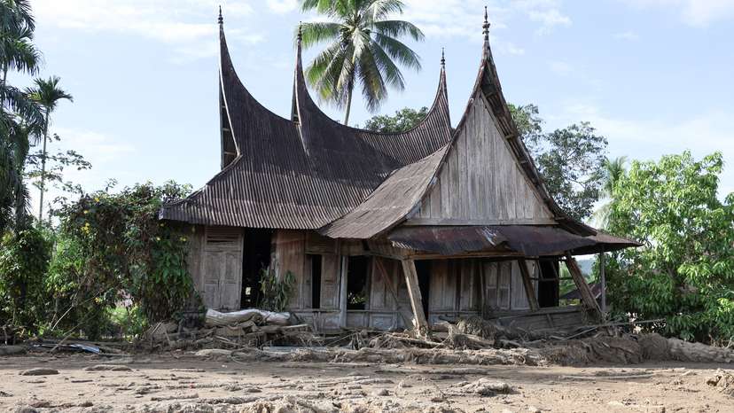 Aftermath of deadly flash floods in Palembayan, Agam regency