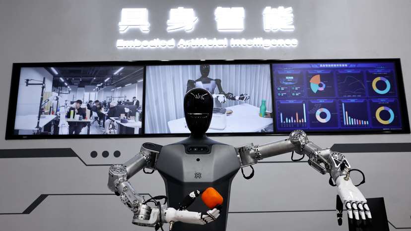 FILE PHOTO: Organised media tour to Beijing Robotics Industrial Park, Beijing E-Town