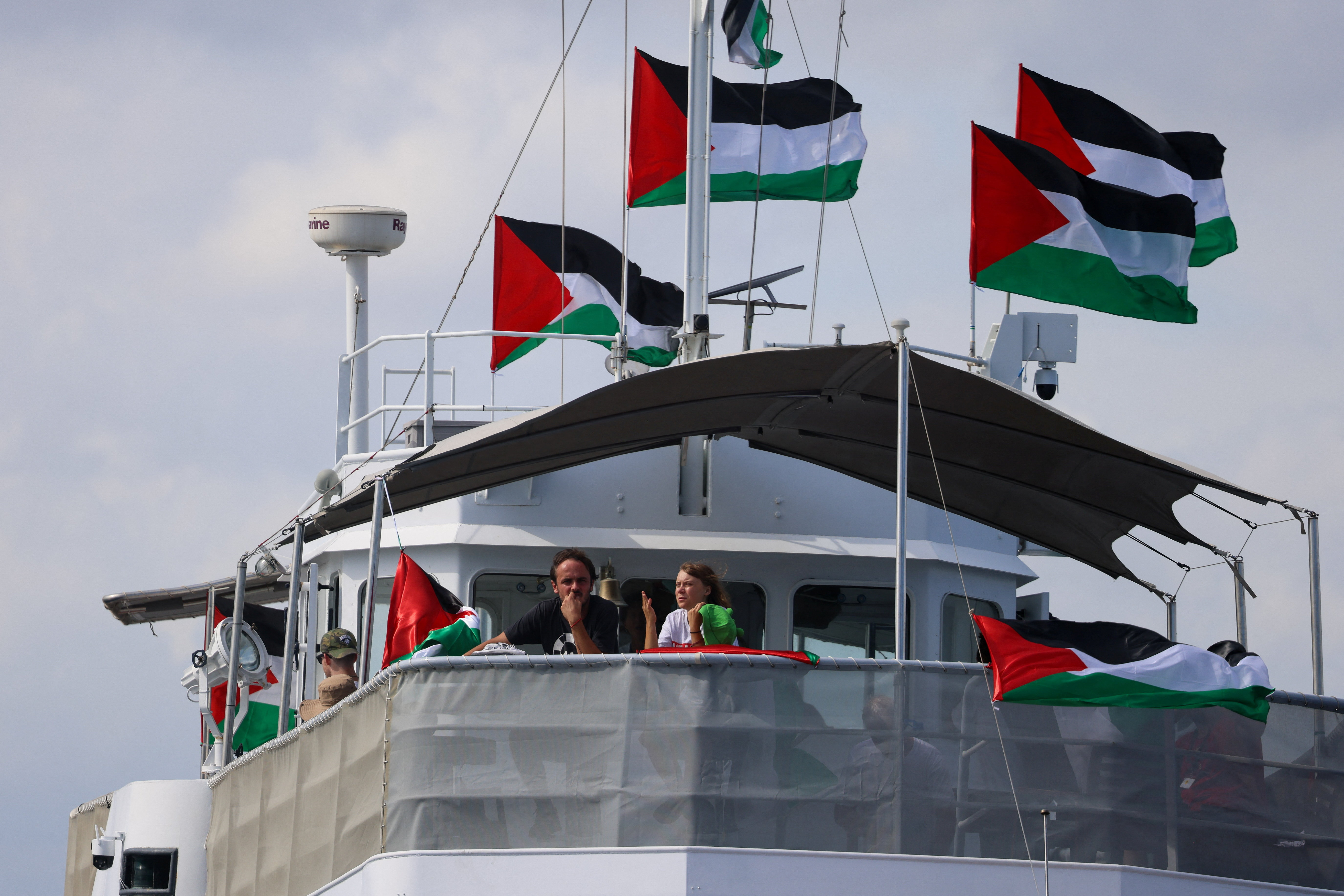 Humanitarian flotilla including Greta Thunberg departs for Gaza from Spain