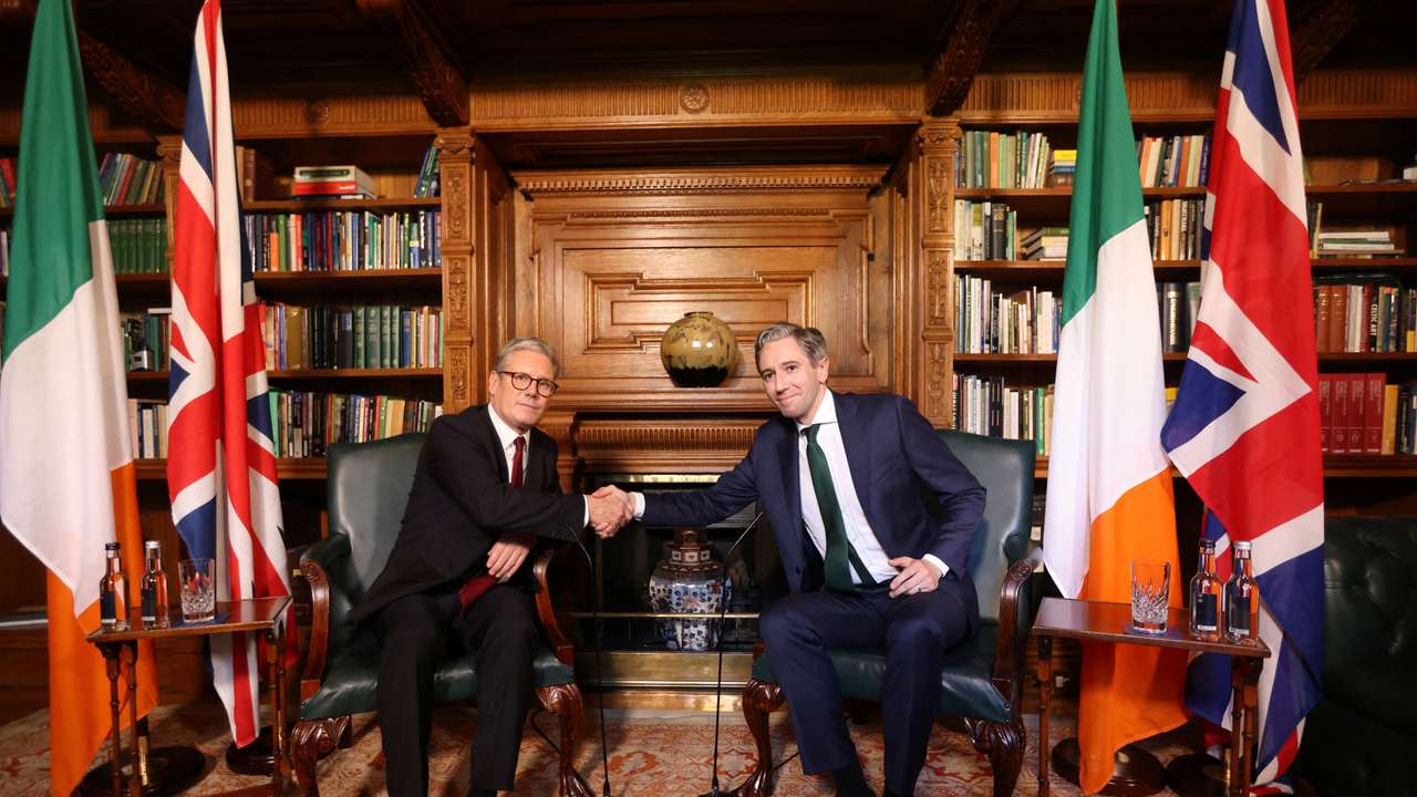 Britain's PM Keir Starmer visits Dublin