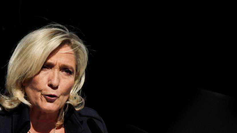 Rally in support of French far-right leader Marine Le Pen in Paris