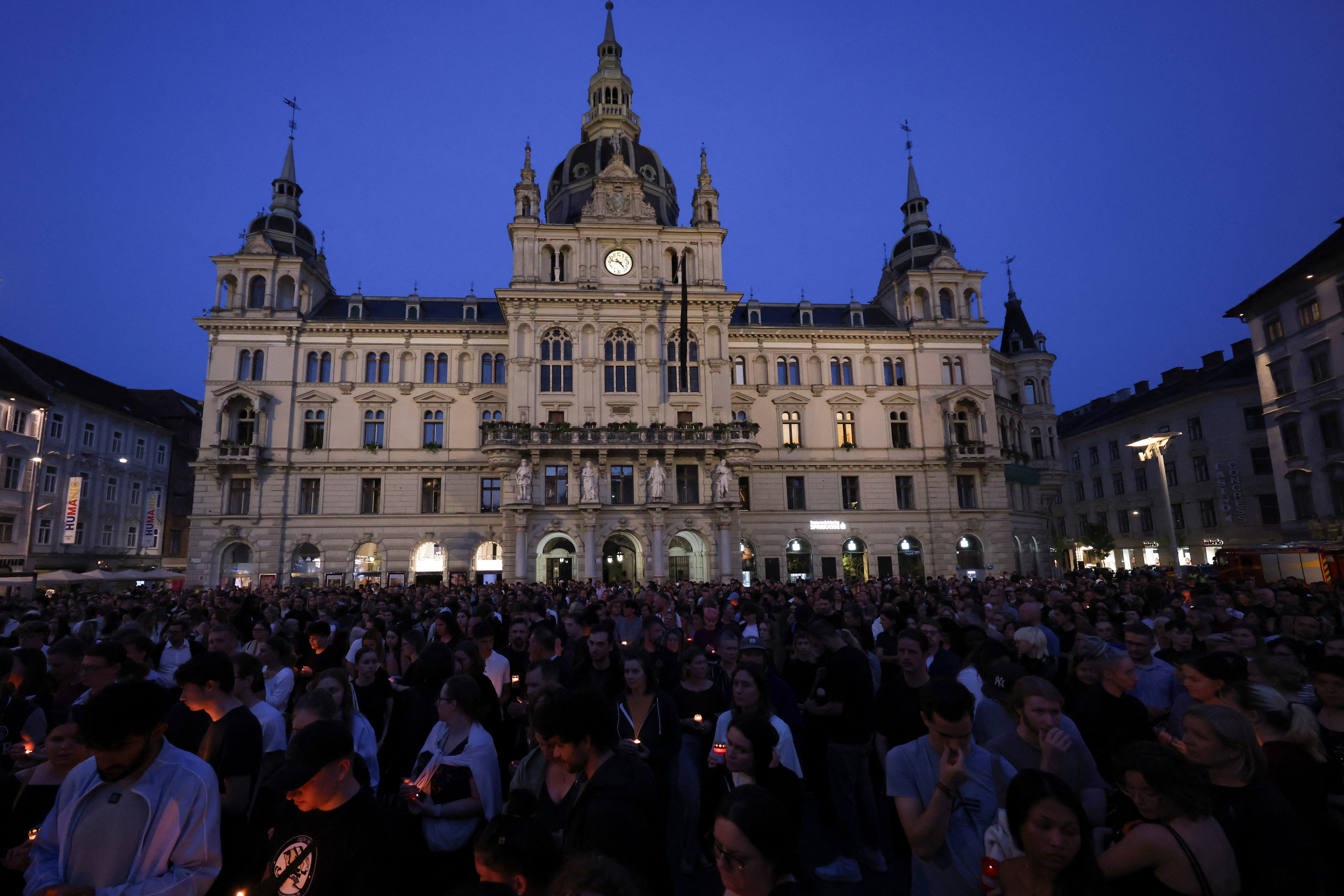 Aftermath of a deadly school shooting in Graz