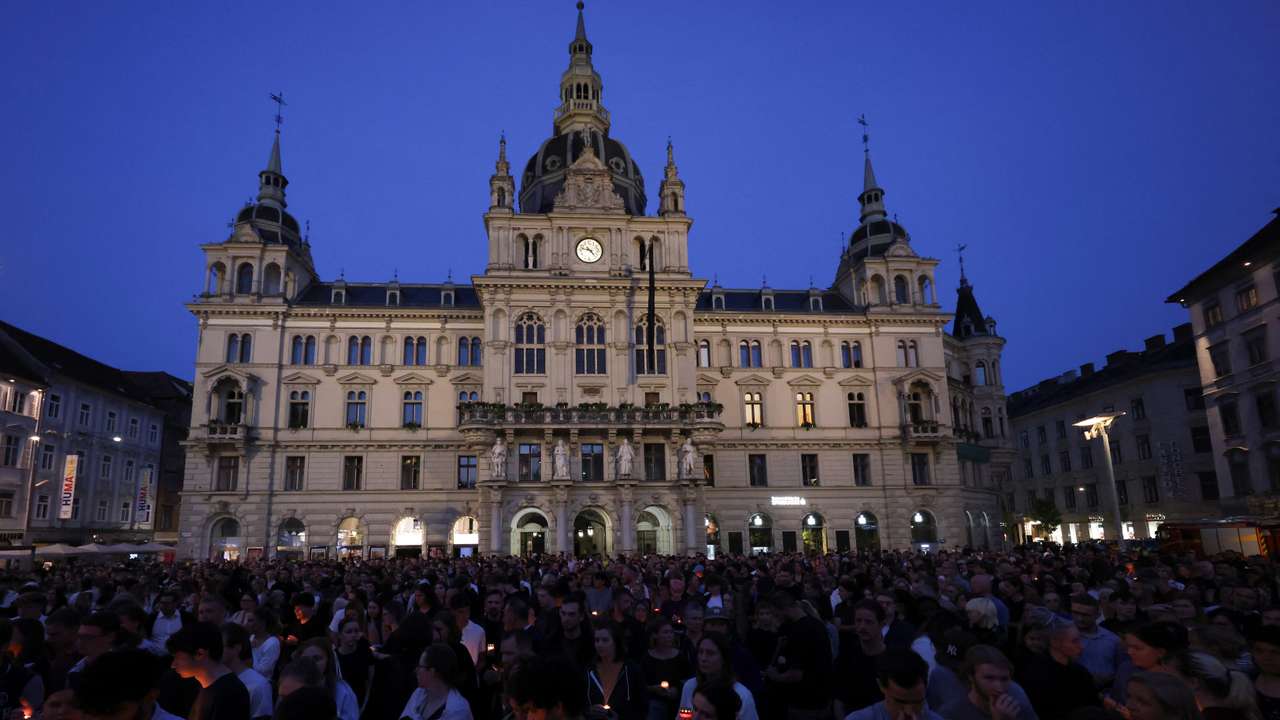 Aftermath of a deadly school shooting in Graz