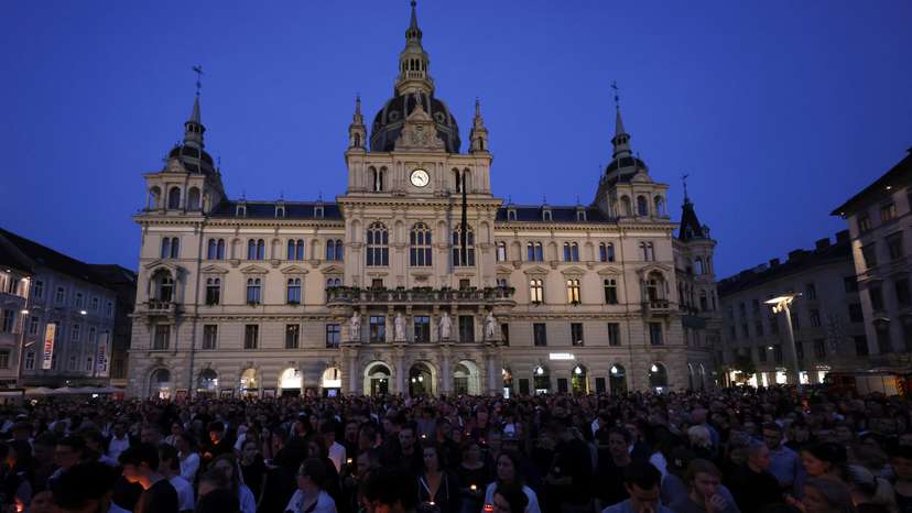 Aftermath of a deadly school shooting in Graz