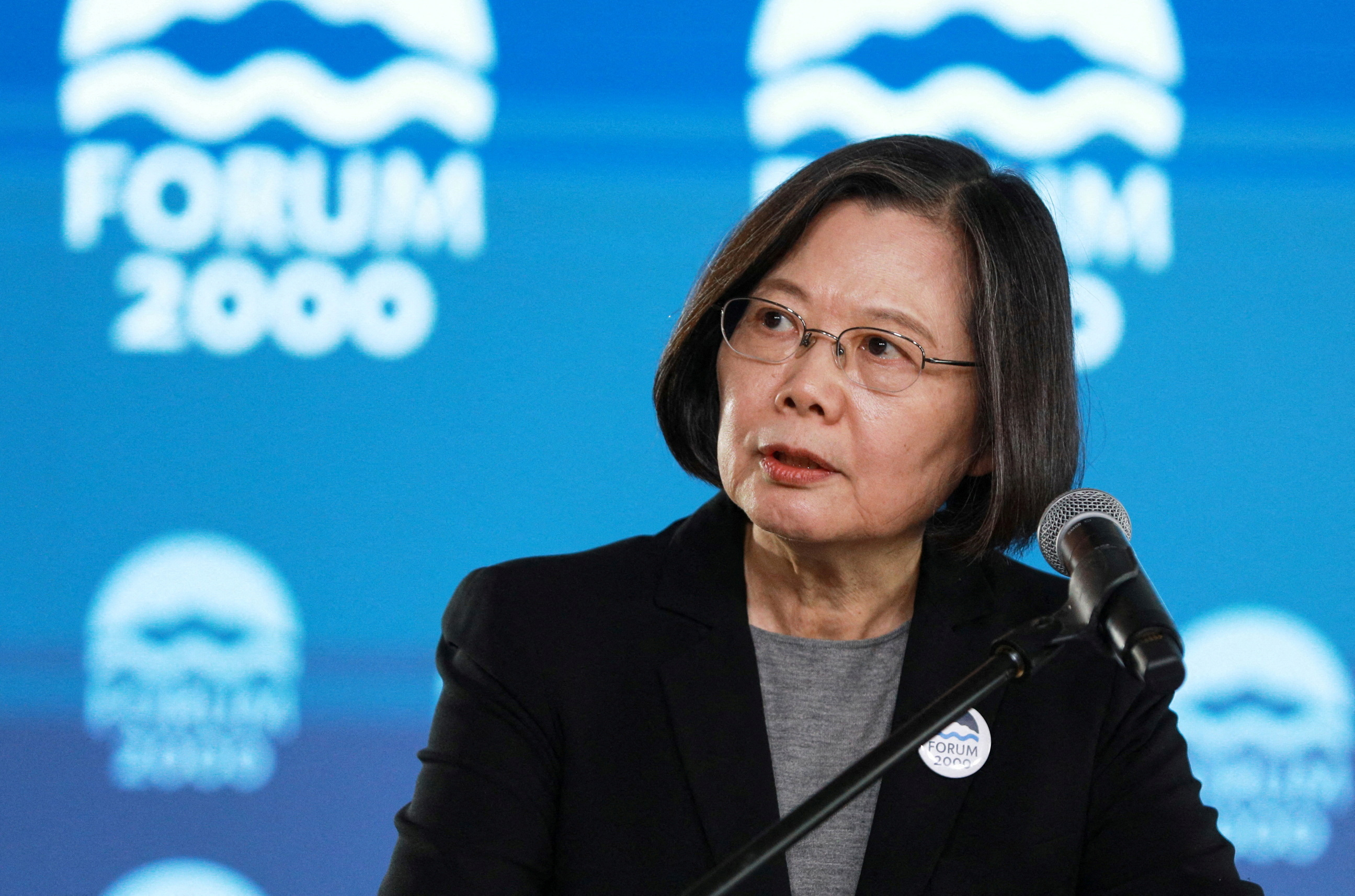 FILE PHOTO: Former Taiwan president Tsai Ing-wen