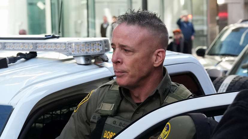 Greg Bovino, a roving Border Patrol operations commander who is leading U.S. President Donald Trump's immigration crackdown in the area, leaves court in Chicago