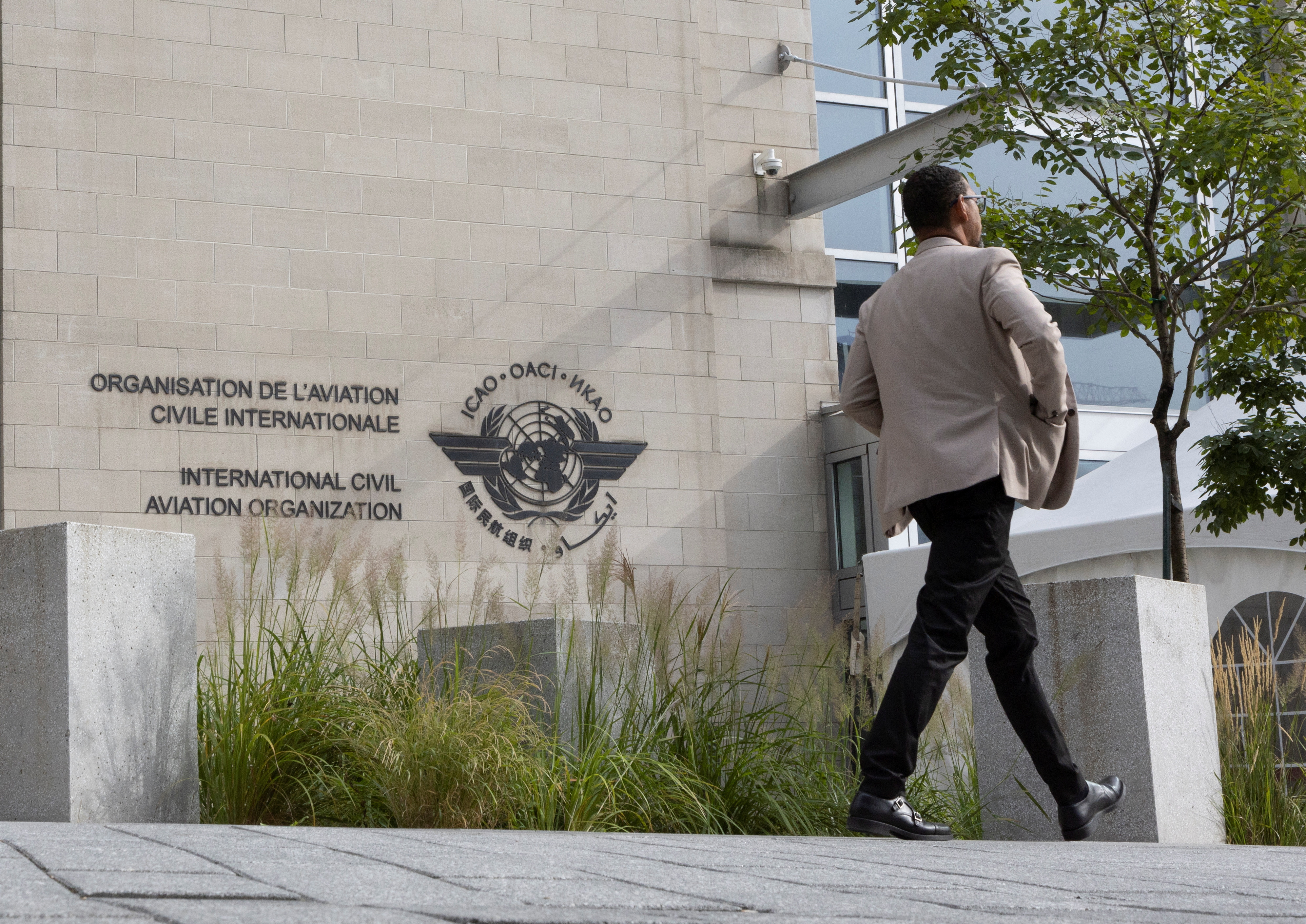 Members of ICAO agency arrive at their headquarters in Montreal