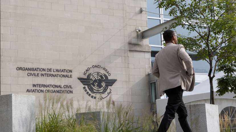 Members of ICAO agency arrive at their headquarters in Montreal