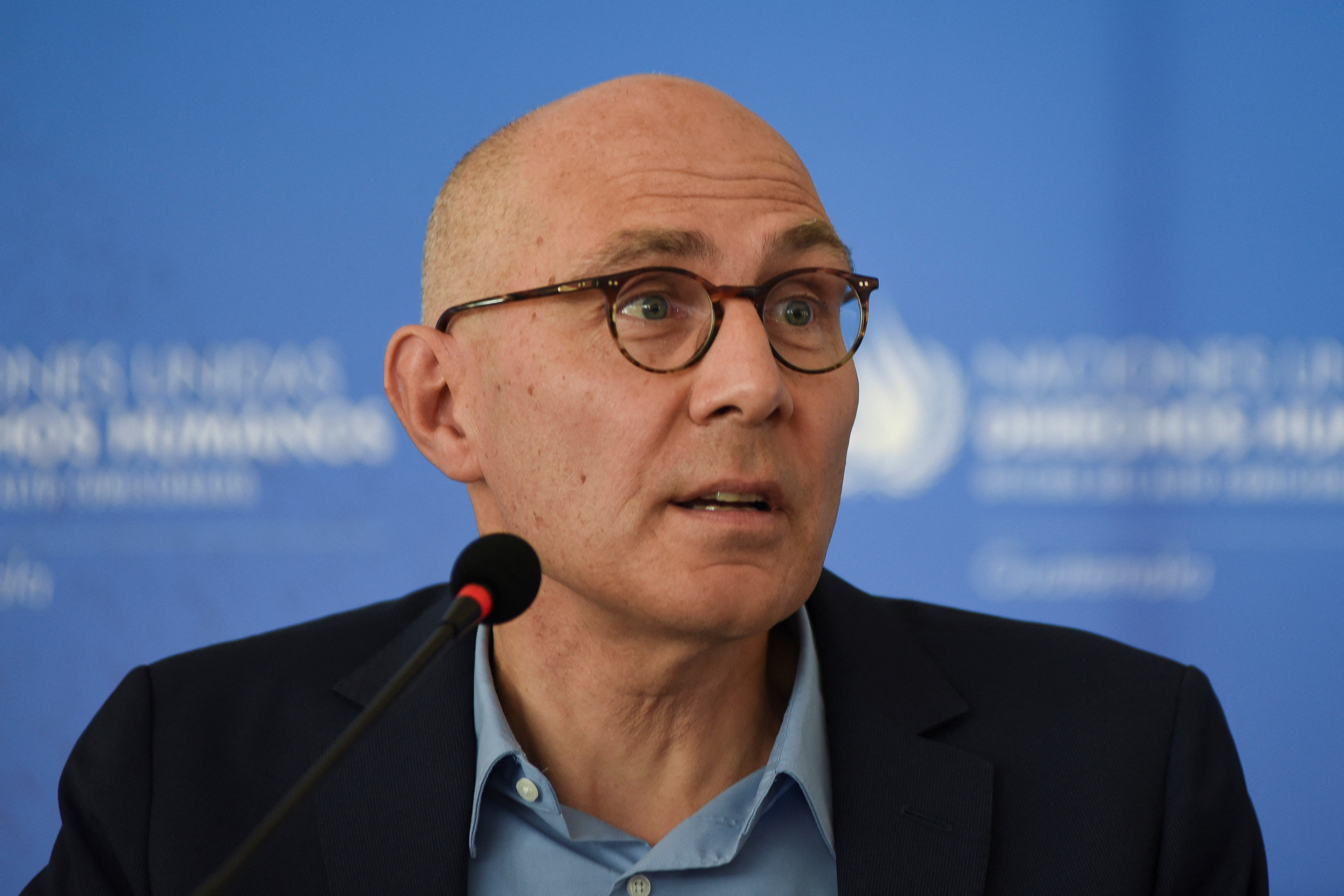 UN High Commissioner for Human Rights Volker Turk holds a press conference in Guatemala City
