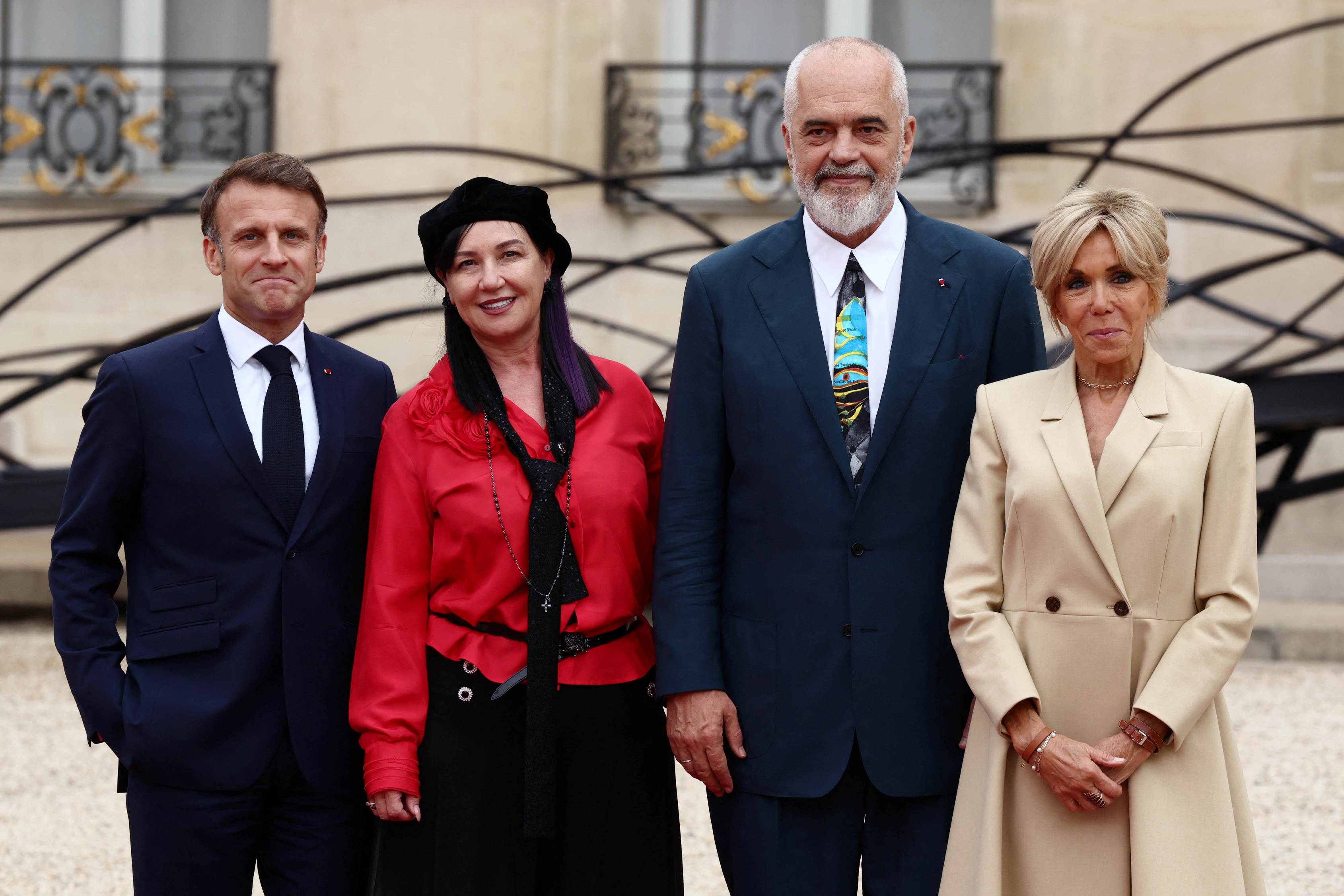 French President Macron meets leaders in Paris for the Olympics