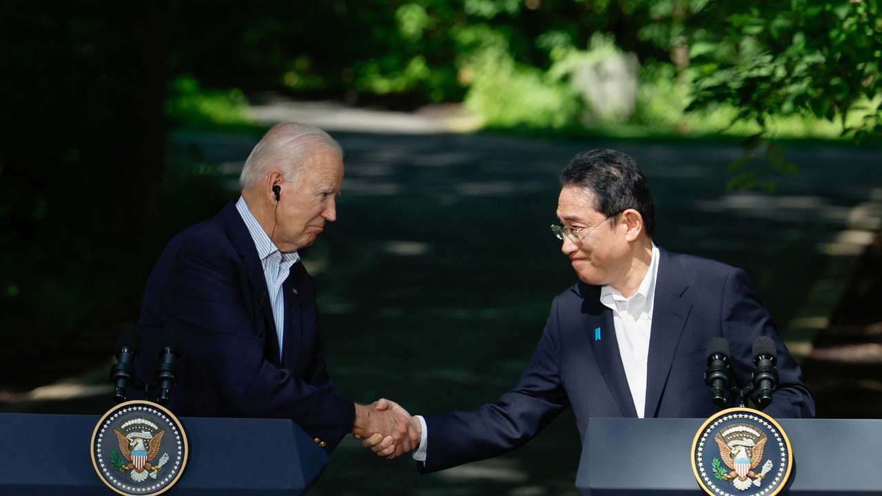 Trilateral summit at Camp David in Maryland
