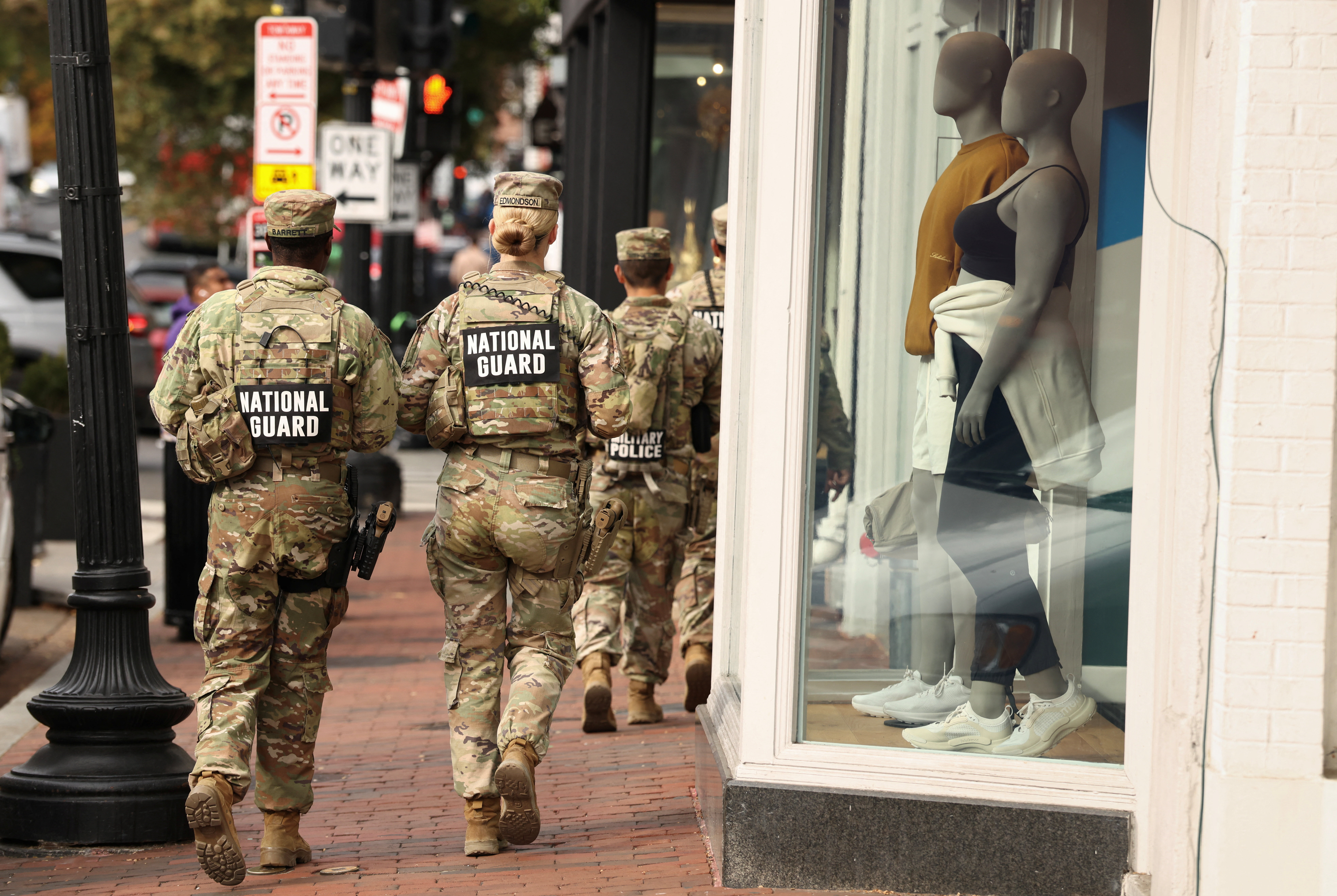 National Guard on patrol in Washington