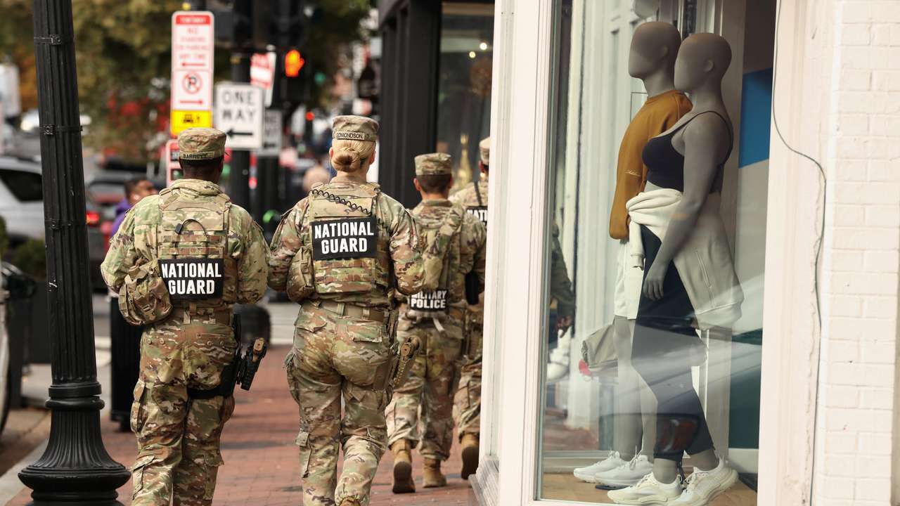 National Guard on patrol in Washington