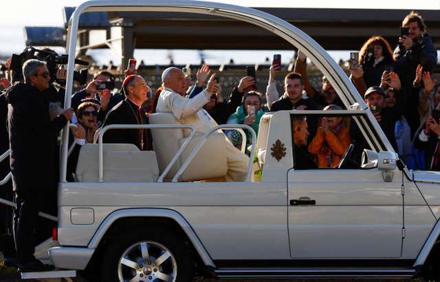 Pope Francis visits Corsica