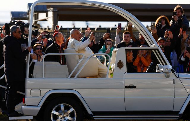 Pope Francis visits Corsica