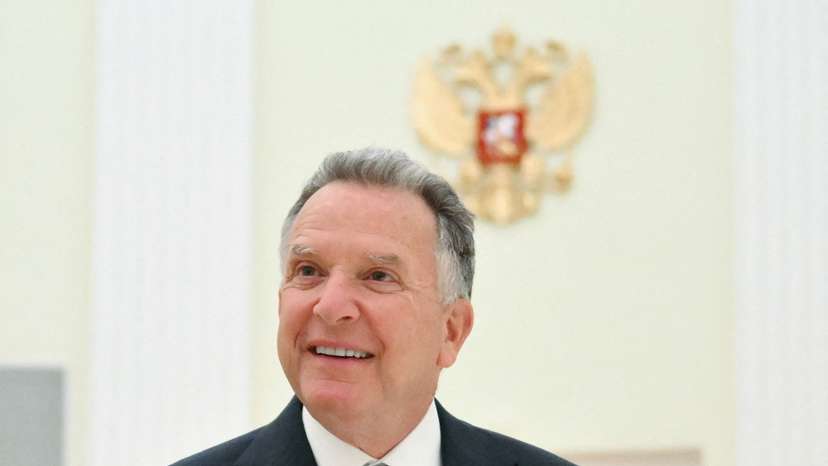 FILE PHOTO: U.S. presidential envoy Steve Witkoff in in Saint Petersburg, Russia