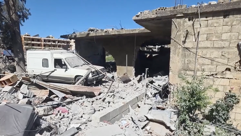Israeli strikes reduce homes to rubble