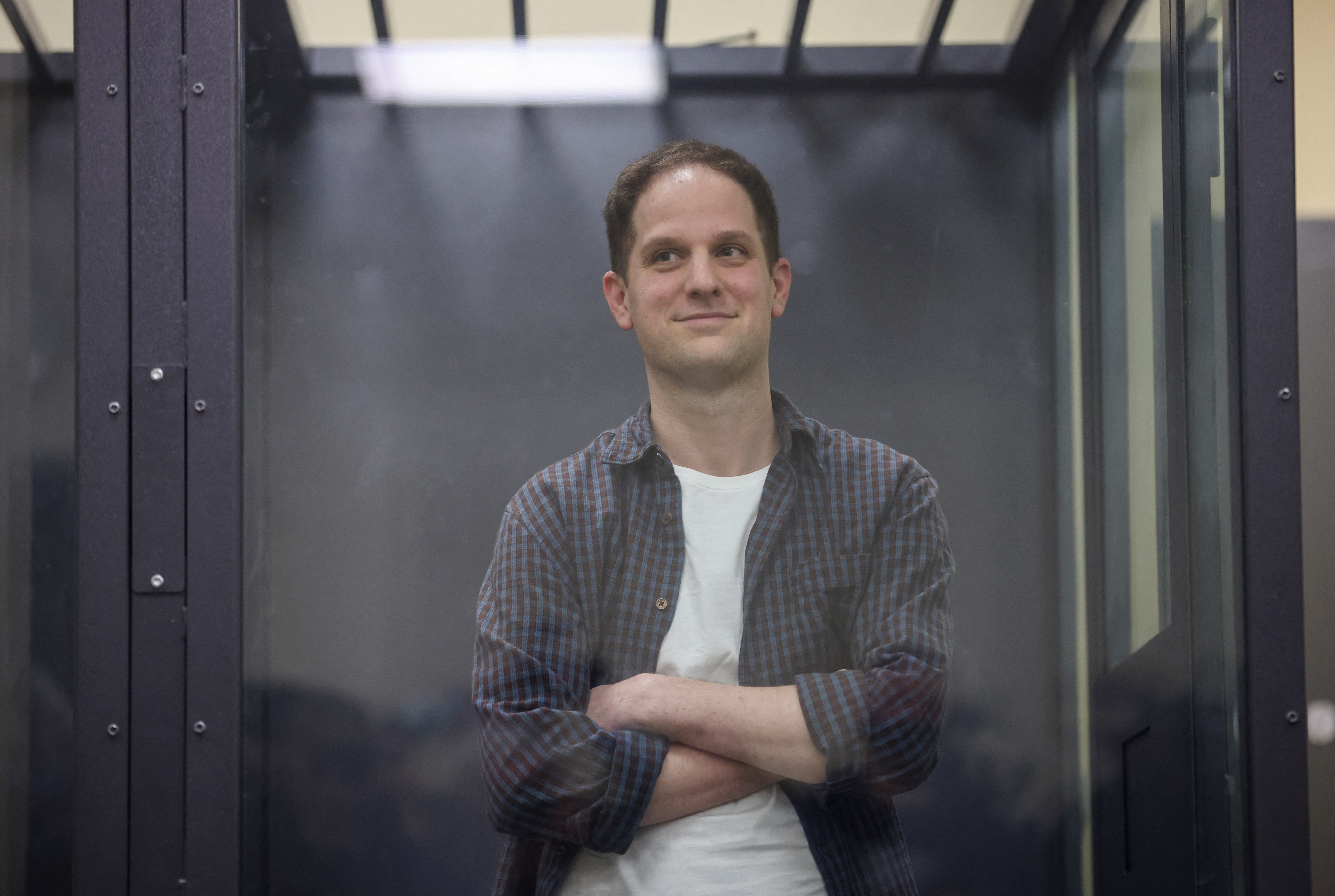 Wall Street Journal reporter Evan Gershkovich appears in court