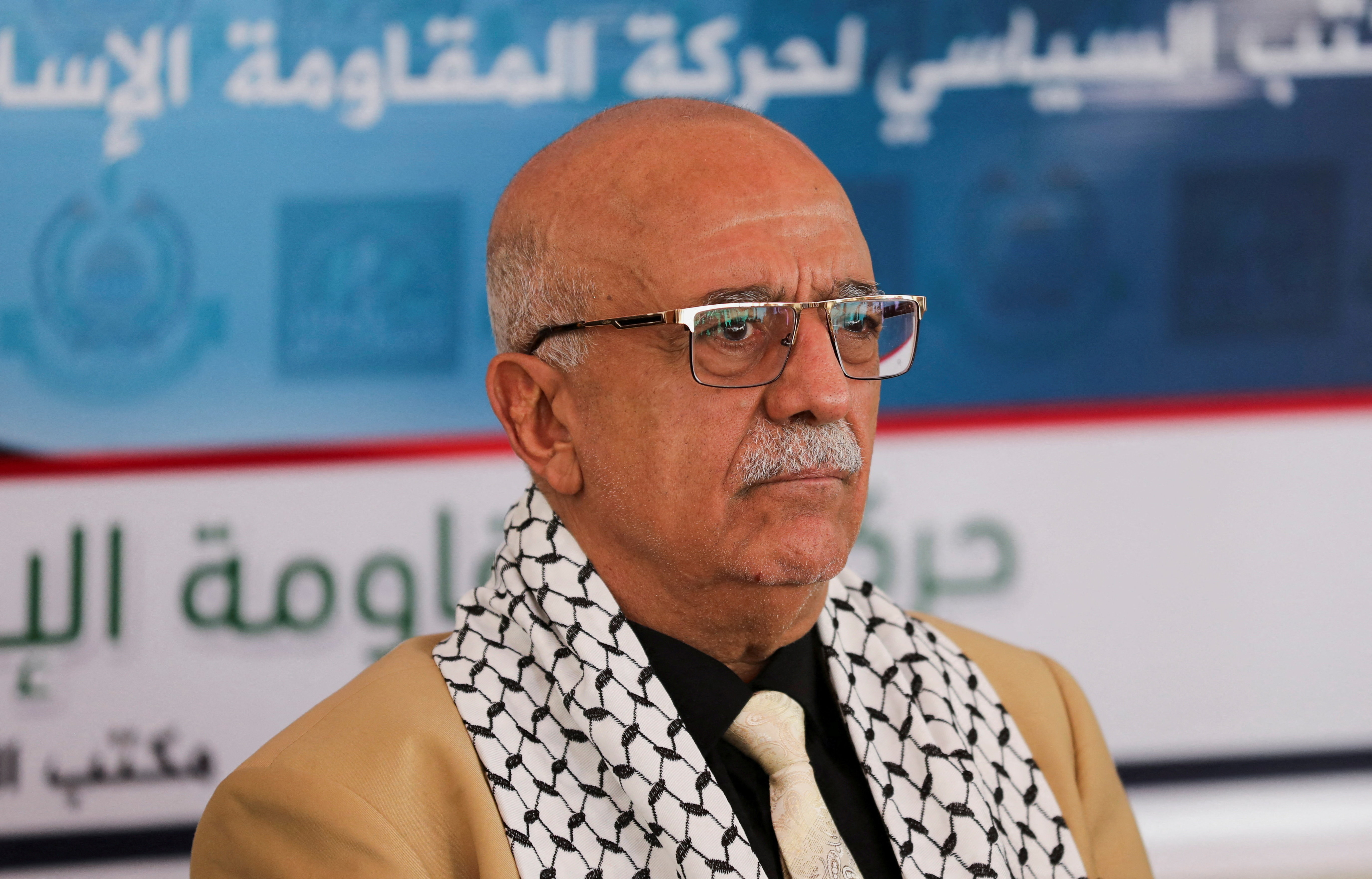 FILE PHOTO: Houthi government officials visit Hamas office in Sanaa