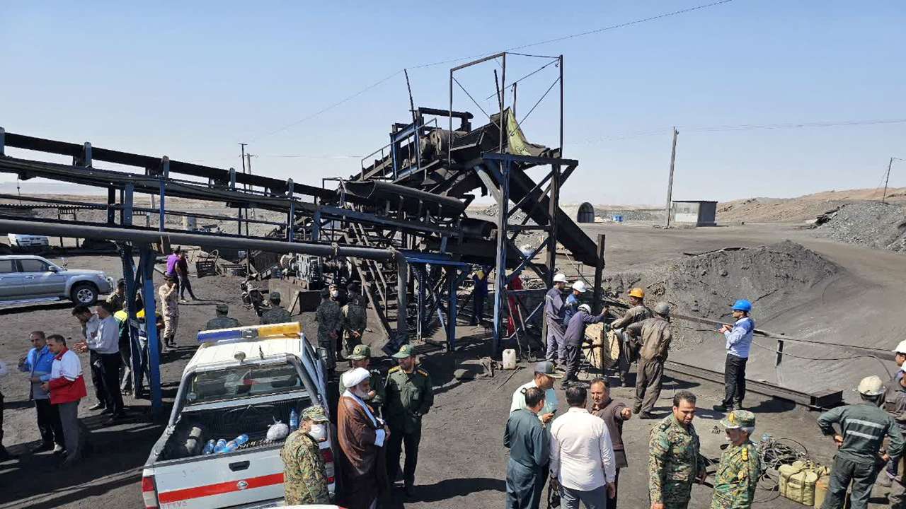 Gas explosion in a coal mine in South Khorasan Province