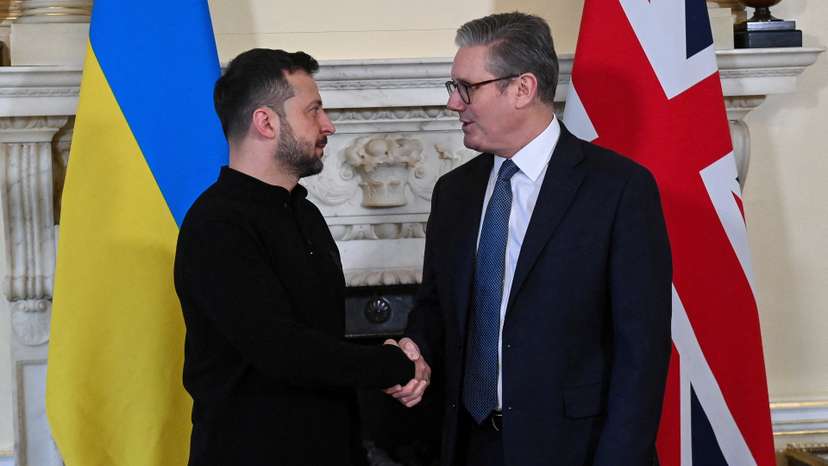 Ukraine President Zelenskiy and NATO General Secretary Mark Rutte visit Downing Street
