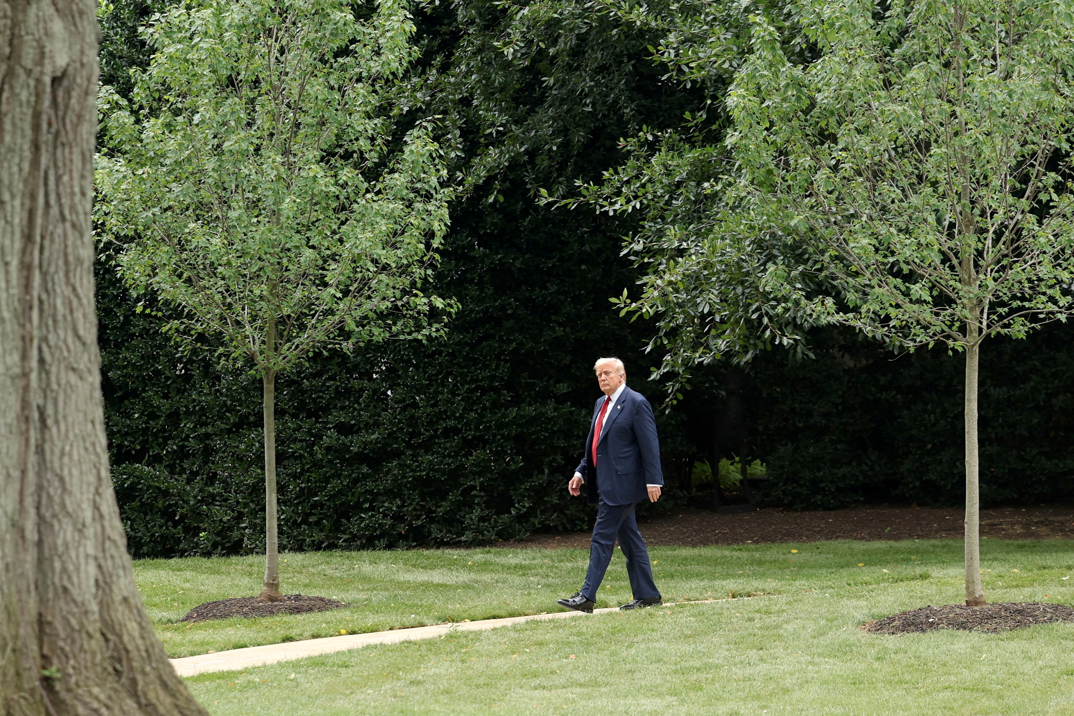 FILE PHOTO: U.S. President Donald Trump at the White House in Washington