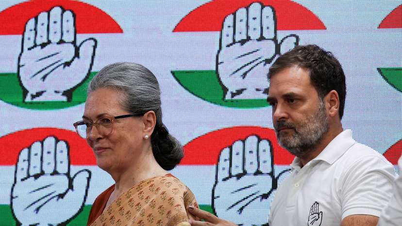 FILE PHOTO: Rahul Gandhi, a senior leader of India's main opposition Congress party, holds a press conference, in New Delhi
