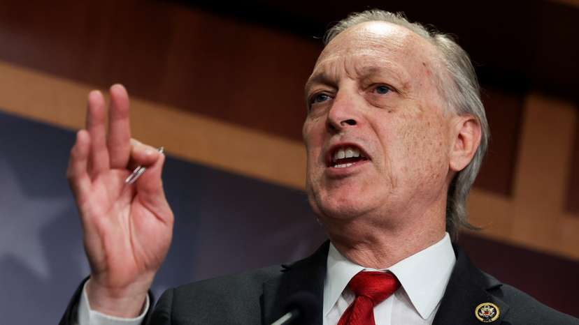 Press conference on the impeachment of U.S. Secretary of Department of Homeland Security Mayorkas on Capitol Hill in Washington