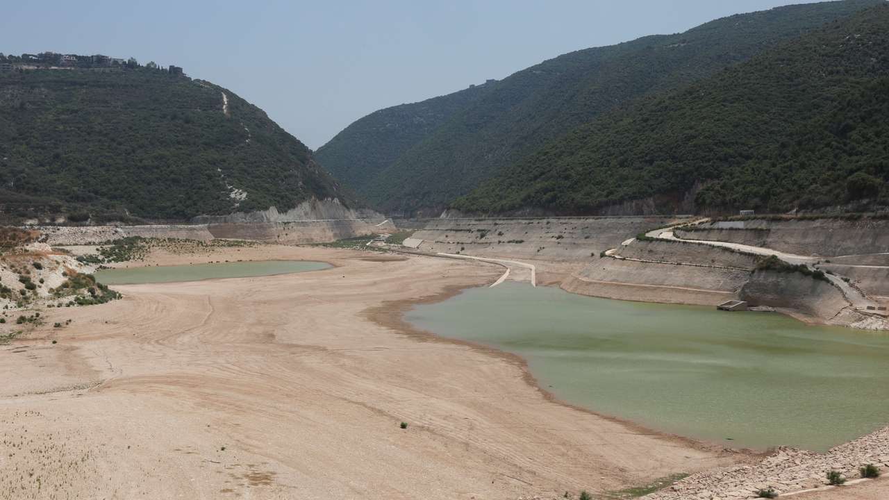 A view shows the Mseilha Dam in Batroun
