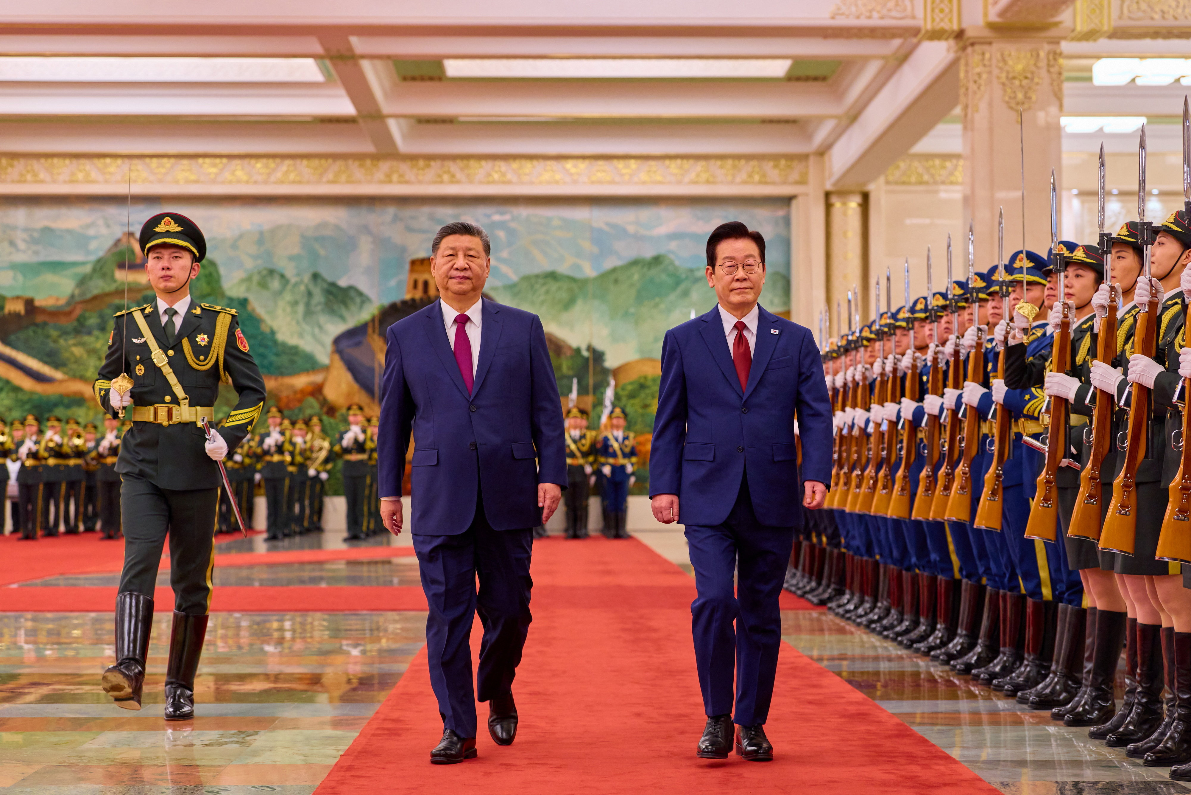 South Korea's President Lee visits China