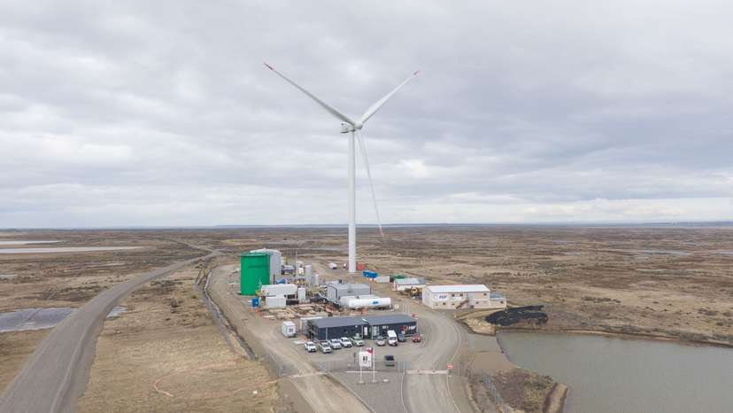HIF Global's Haru Oni clean hydrogen plant, in Punta Arenas