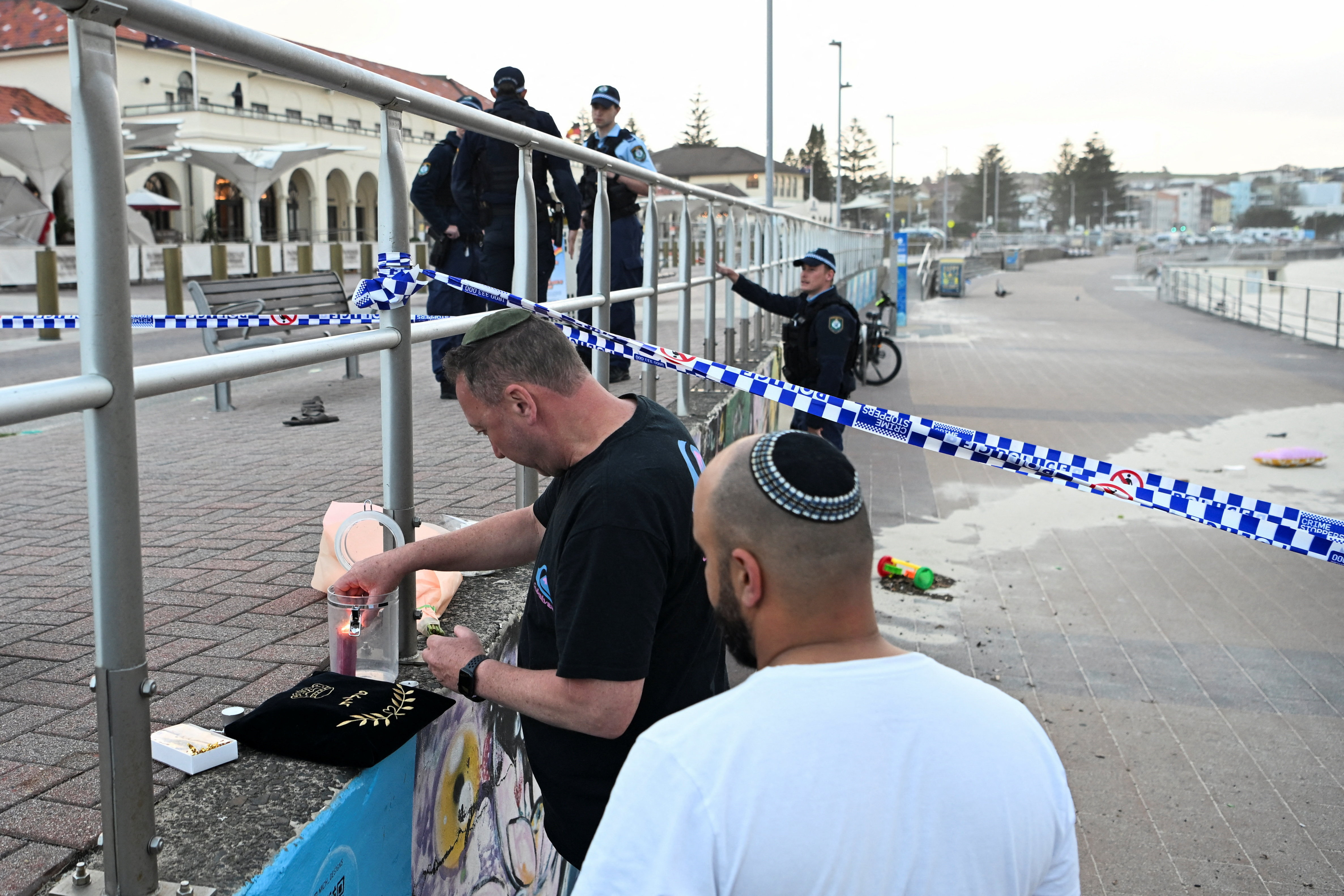 Aftermath of shooting incident at Bondi Beach, in Sydney