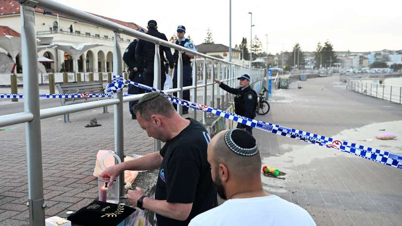 Aftermath of shooting incident at Bondi Beach, in Sydney