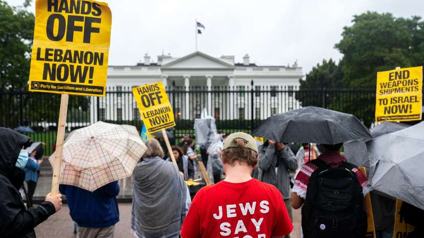 Washington Protesters Rally Against Israel’s Attacks on Hezbollah in Lebanon