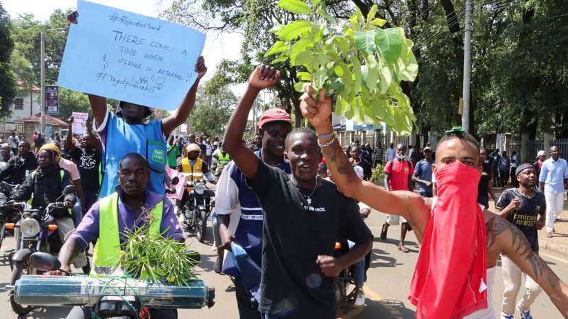 Anti-finance bill protesters clash with police in Kisumu