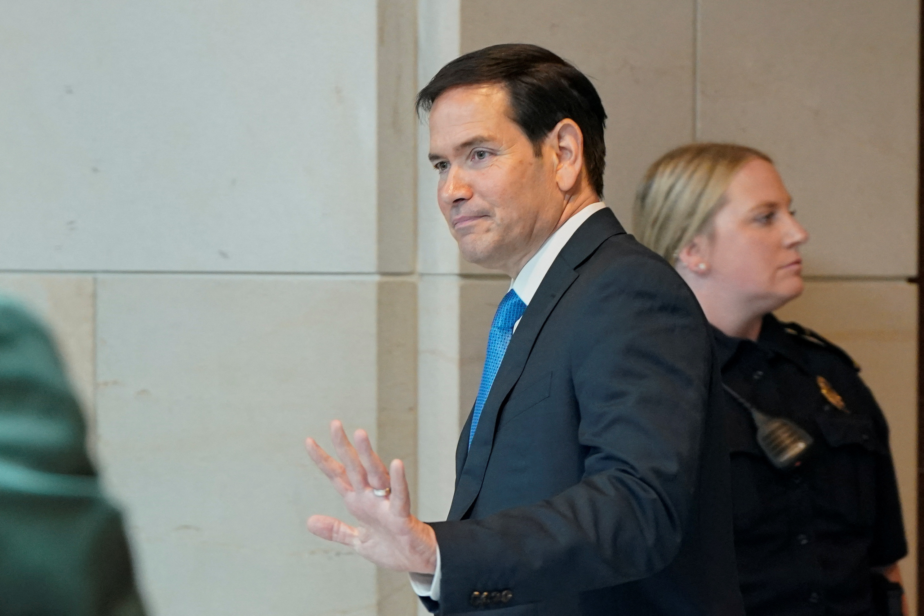 Briefing on the situation in Iran for members of the U.S. Senate on Capitol Hill in Washington