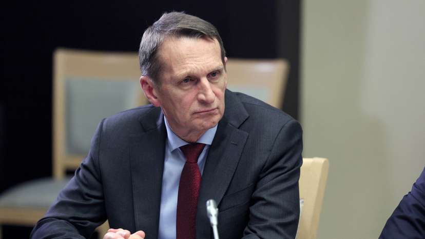 Russian Foreign Intelligence Service (SVR) Director Sergey Naryshkin attends a meeting of members of Security Council and the government and the heads of law enforcement agencies, outside Moscow