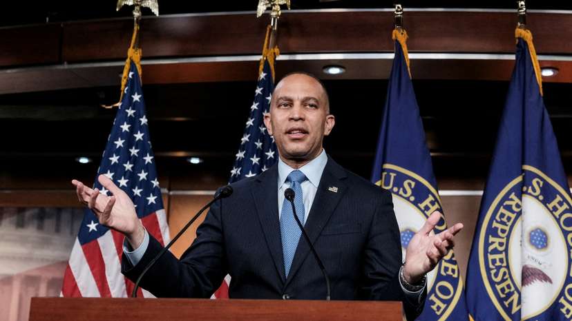 FILE PHOTO: U.S. House of Representatives Democratic Leader Hakeem attends press conference at the U.S. Capitol building in Washington