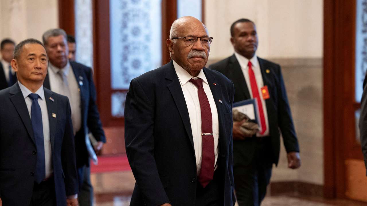 Fiji's Prime Minister Sitiveni Rabuka visits China
