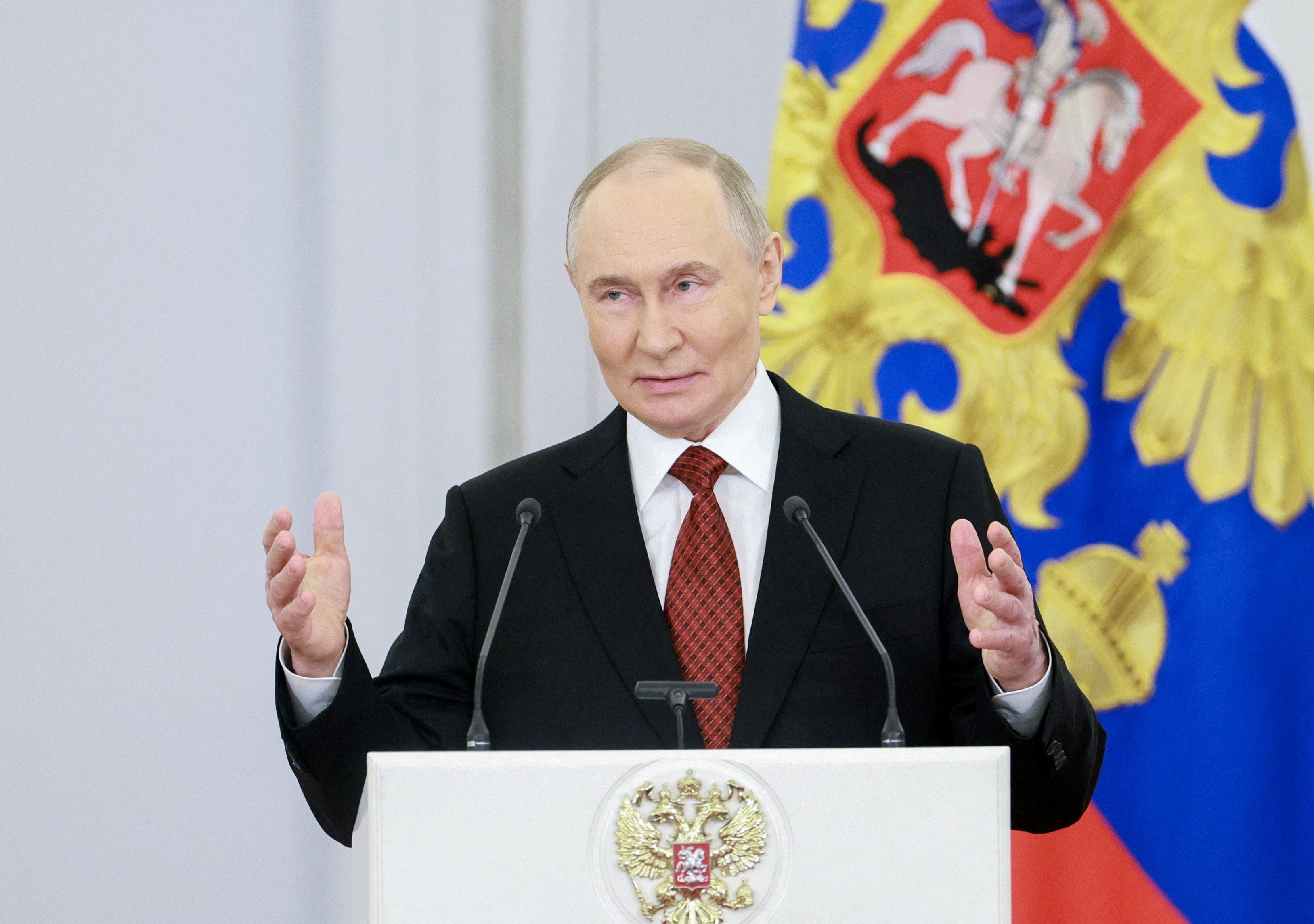 Russia's President Putin in Moscow attends ceremony marking Russia Day