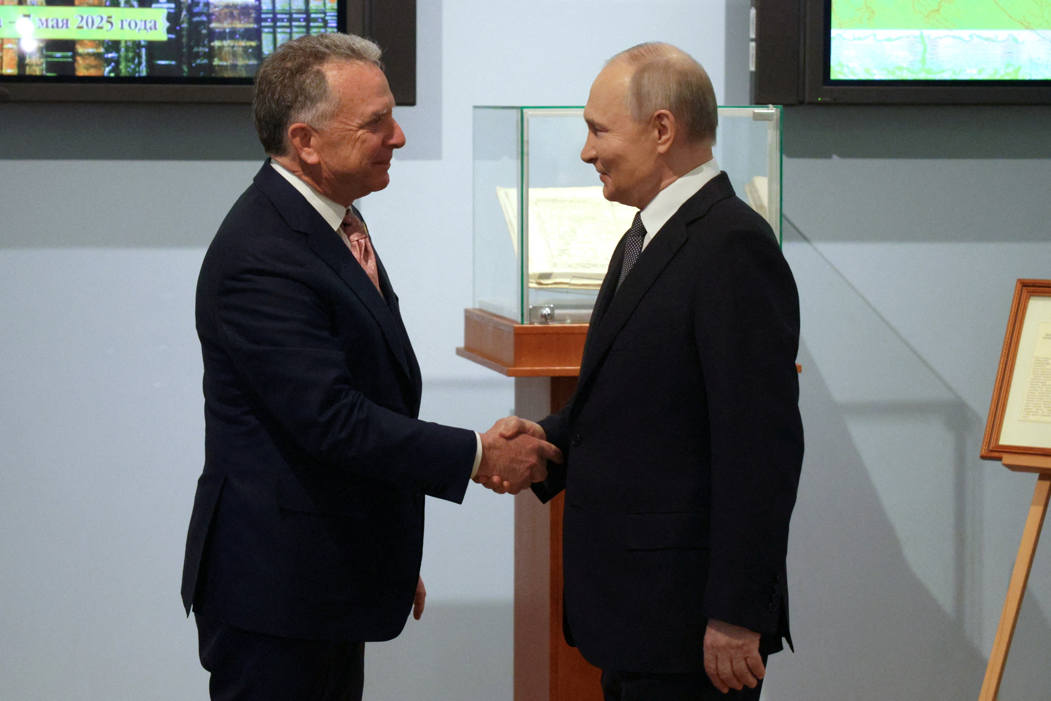 Russian President Vladimir Putin meets with U.S. President Donald Trump's special envoy Steve Witkoff in Saint Petersburg